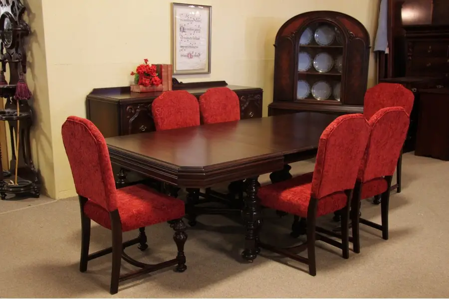 Photo of Renaissance Tudor 9 Pc. Antique Dining Set