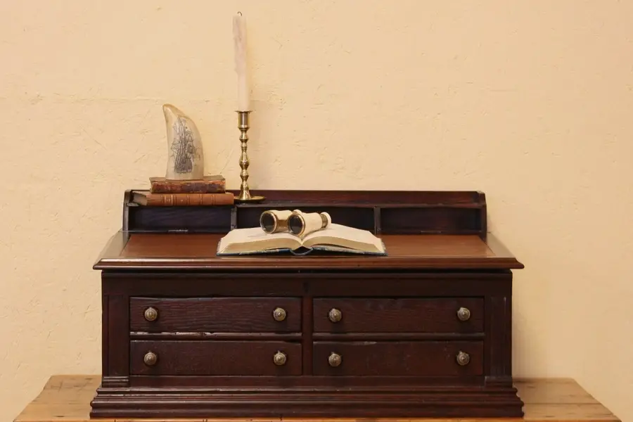 Photo of Victorian Spool Cabinet Desk, Jewelry Chest