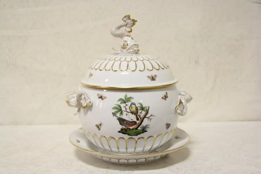 Photo of Herend Rothschild Bird Tureen with Platter