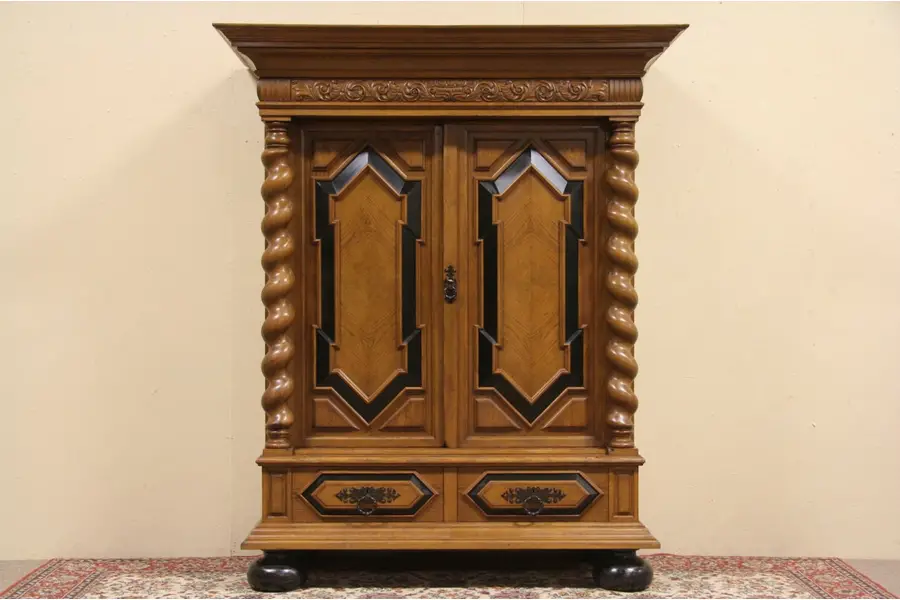 Photo of Kas Dutch Dowry Cupboard or Armoire