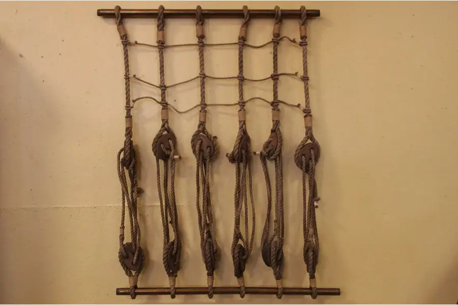 Photo of Ship's Rope Rigging, Brass Pipes