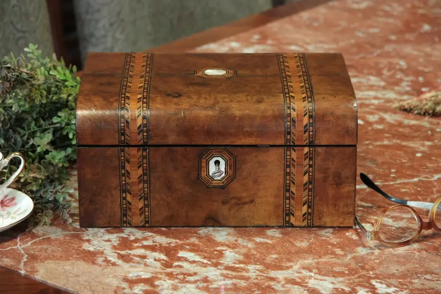 Photo of Victorian Traveling Lap Desk, Secret Compartment