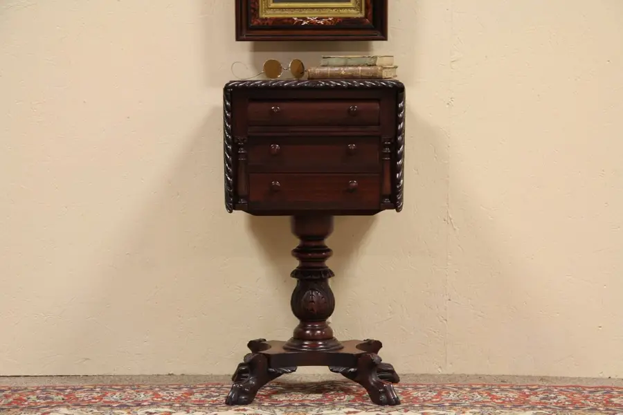 Photo of Empire Paw Foot Sewing or Pembroke Table