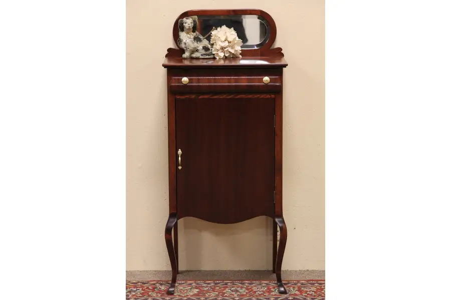Photo of Sheet Music Cabinet, Beveled Mirror