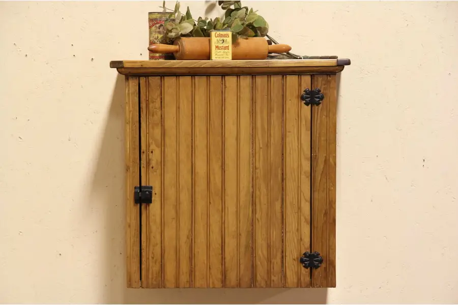 Photo of Country Pine Medicine Chest, Hanging or Countertop Cupboard