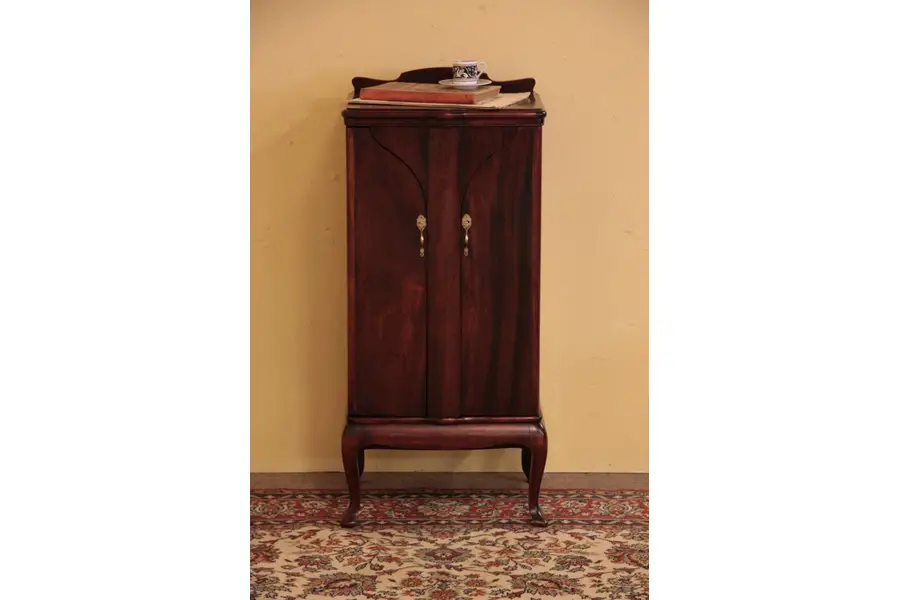 Photo of Art Nouveau Antique Swing-open Music Cabinet