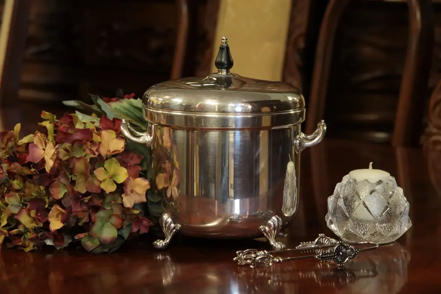 Photo of Sheffield Silverplate Thermos Ice Bucket