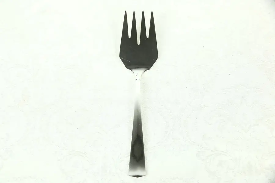 Photo of Art Deco 1925 Italian Serving Fork, 800 Silver 3.2 Troy Ounces