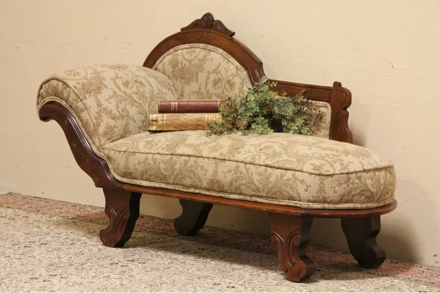 Photo of Victorian Child's Fainting Couch or Chaise Lounge