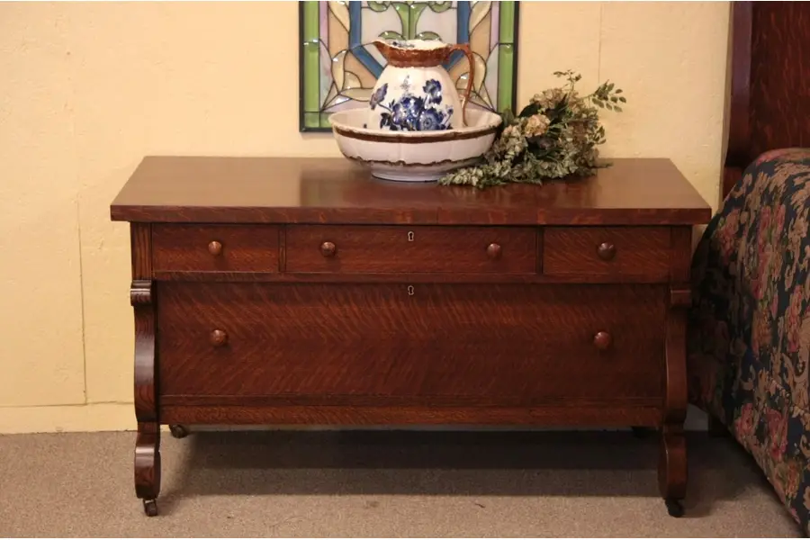 Photo of Quartersawn Oak Lowboy Chest, TV Stand