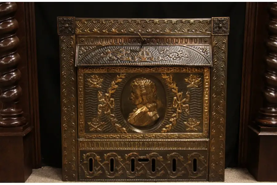 Photo of Iron Antique Fireplace Insert or Summer Cover