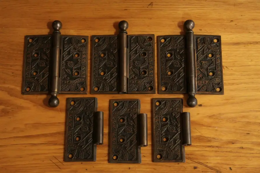 Photo of Group of Eastlake Victorian Door Hinges