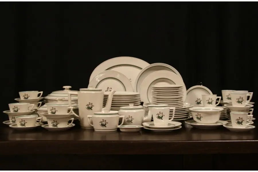 Photo of Royal Copenhagen Quaking Grass China with Serving Pieces