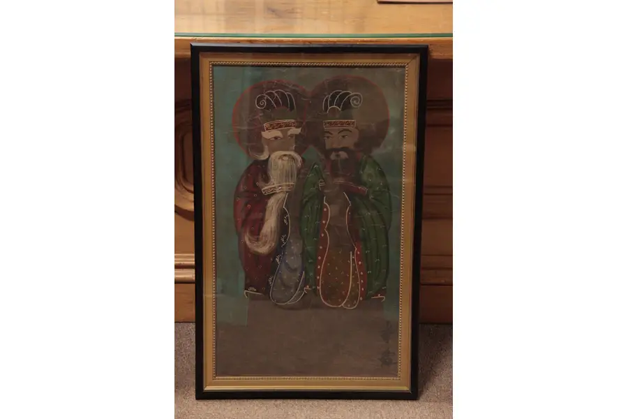 Photo of Scholar & Student 1800's Chinese Painting on Silk
