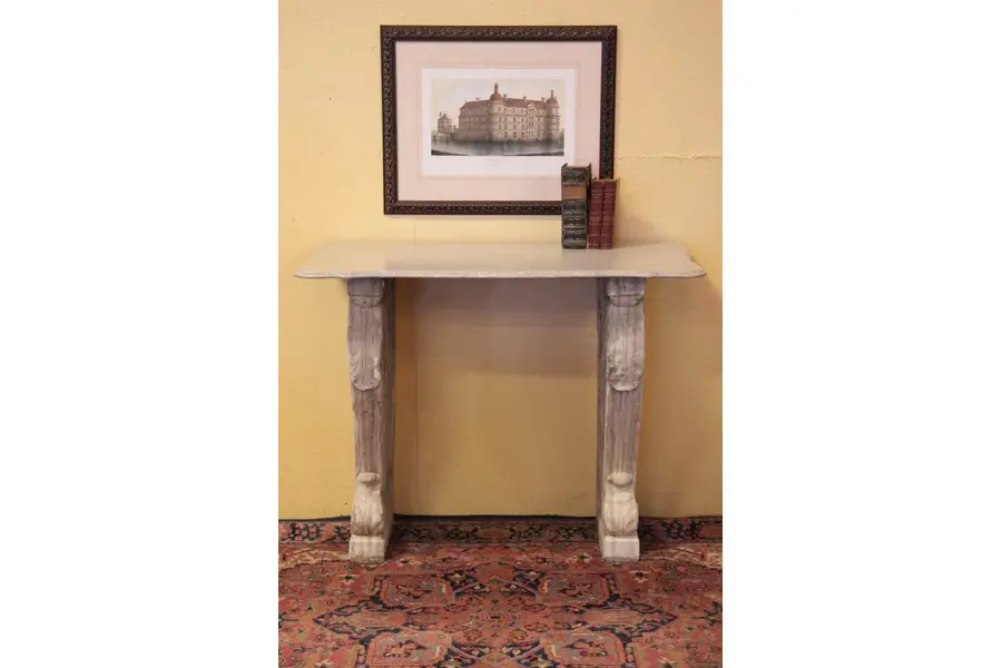 Photo of Carved Marble Garden Table, Server or Bar