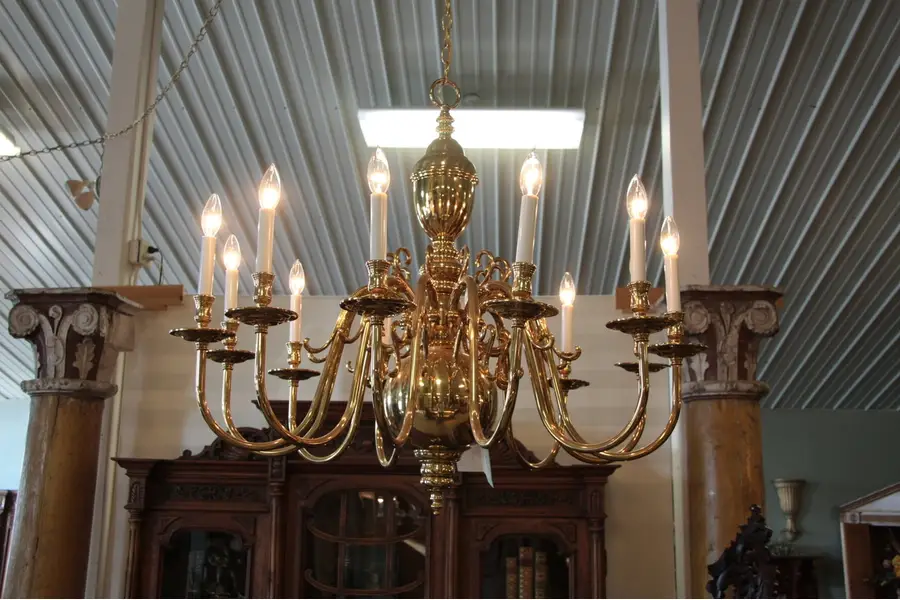 Photo of Brass Chandelier E-L433lt