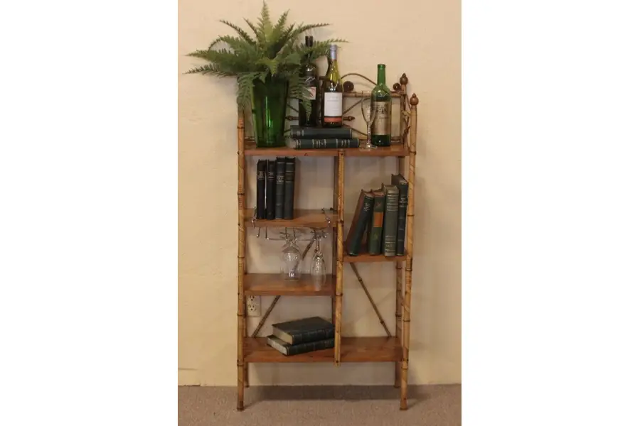 Photo of Victorian Etagere or Whatnot, Bamboo and Oak