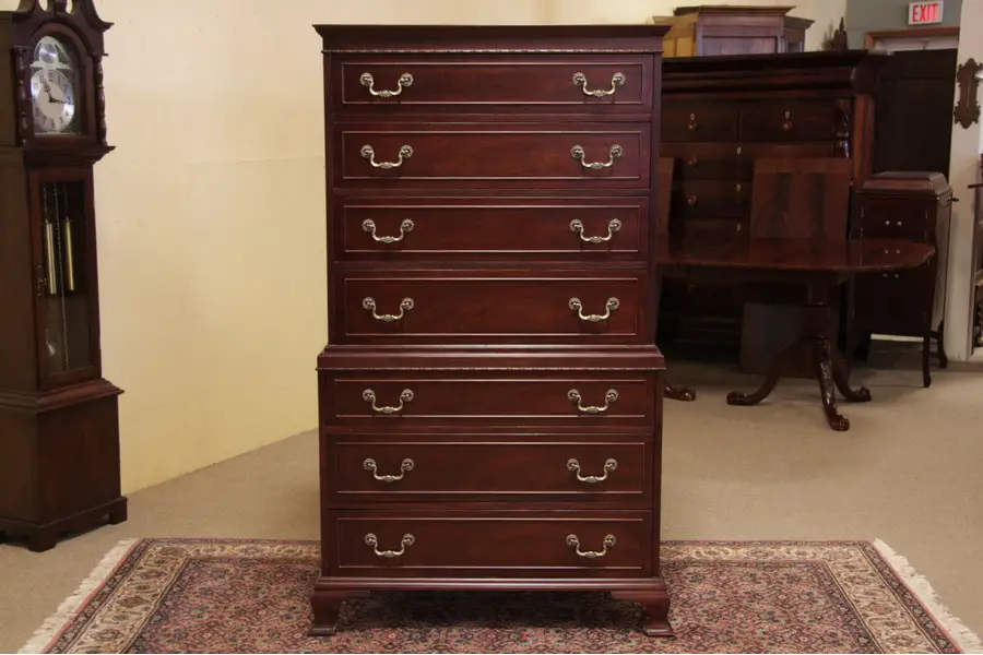 Photo of Georgian Mahogany Highboy Chest on Chest