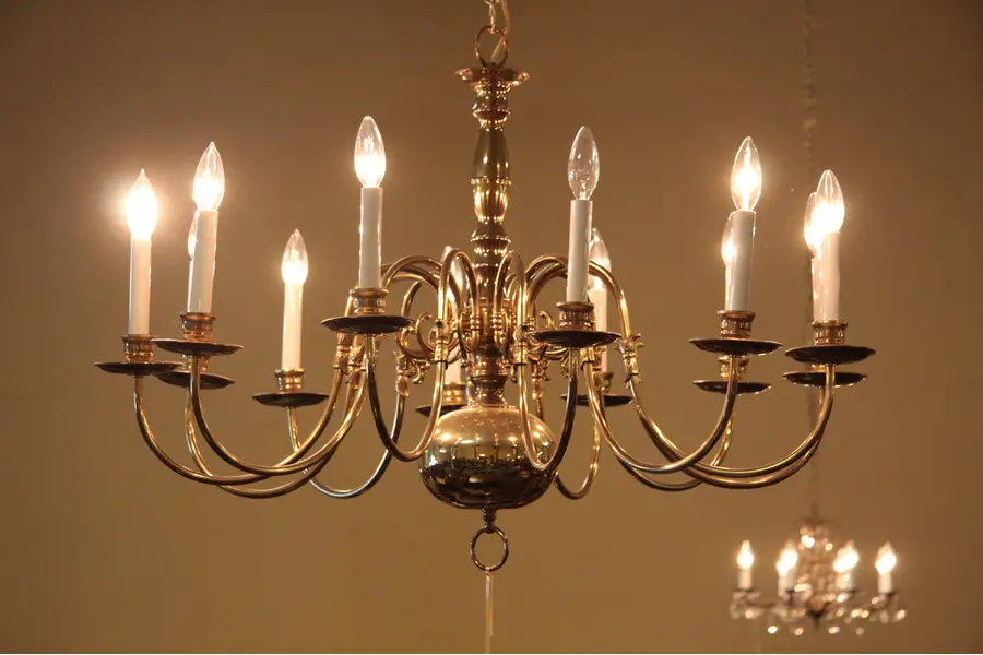 Photo of Brass Chandelier P-L299b