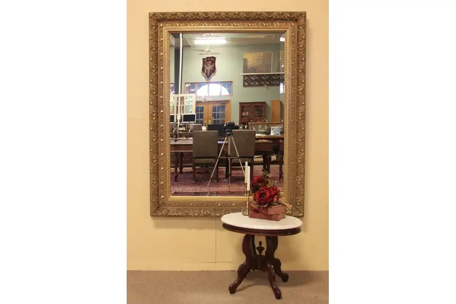 Photo of Victorian Gold Framed Beveled Mirror