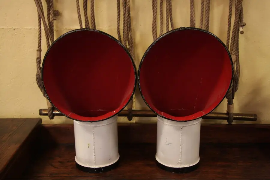 Photo of Pair of Iron Ship's Air Inlets