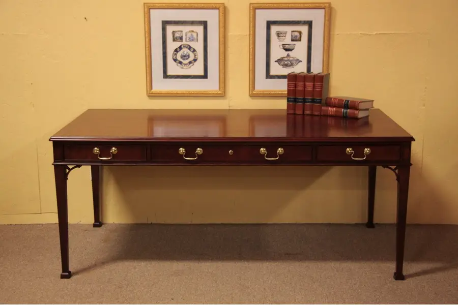 Photo of Baker Mahogany Executive 6' Writing Desk