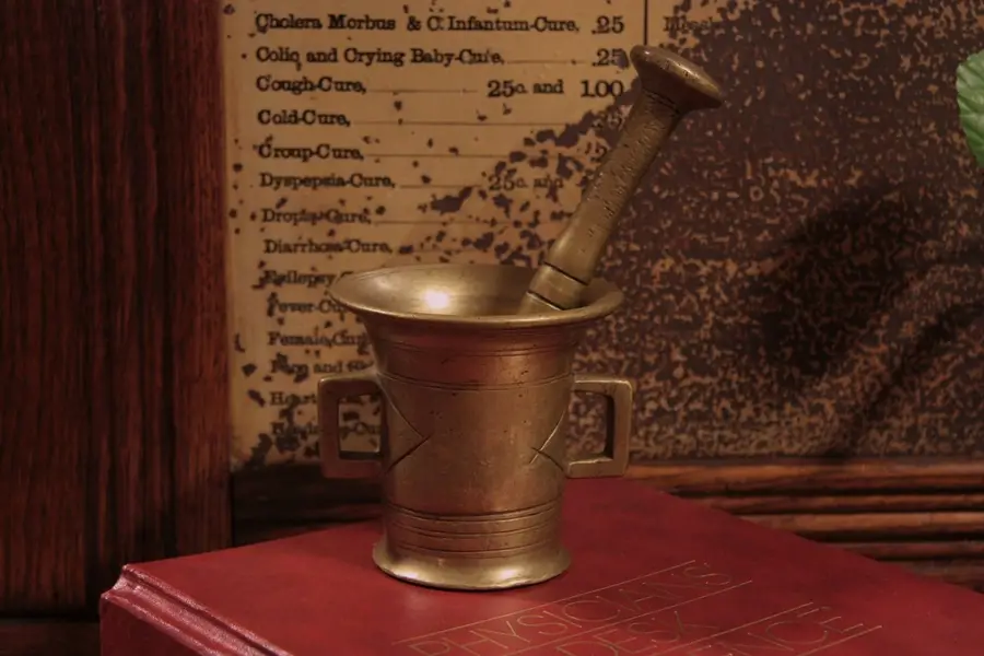 Photo of Victorian Apothecary Brass Mortar & Pestle