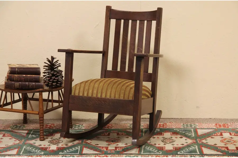 Photo of Limbert Arts & Crafts Mission Oak Rocker
