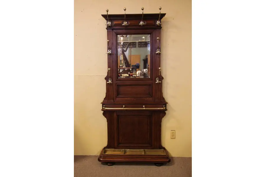 Photo of Victorian Hall Stand, Coat & Umbrella Holder