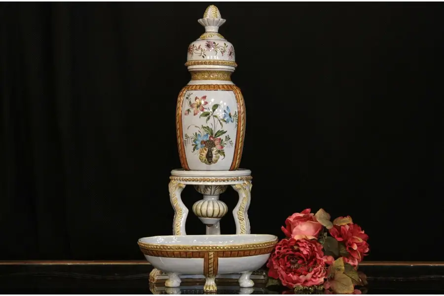 Photo of Italian Hand-painted Lavabo Wash Set
