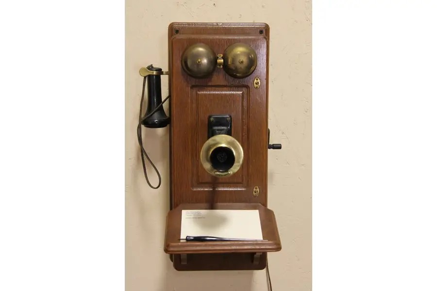 Photo of Oak Antique 1915 Wall Phone, Fitted as Radio