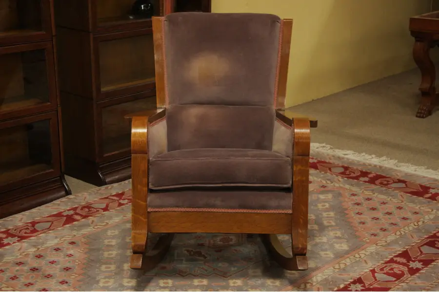 Photo of Arts & Crafts Mission Oak Antique Rocker