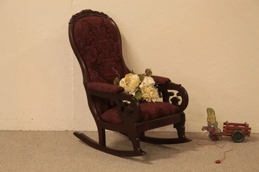 Photo of Victorian 1860 Child's Lincoln Rocker