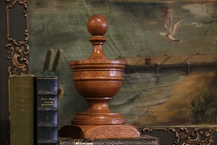 Photo of Oak Newel Post Finial, Architectural Salvage