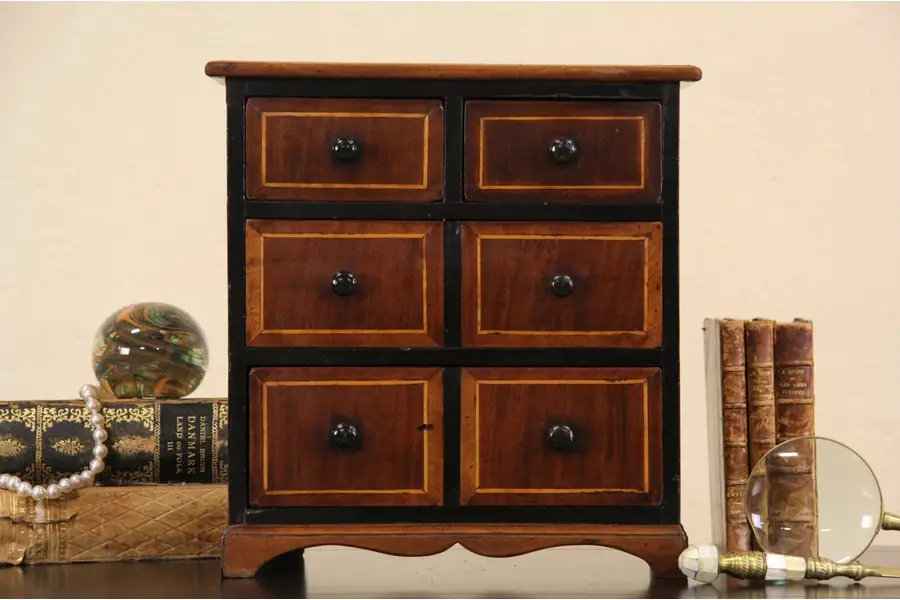 Photo of Italian Antique 1890 Jewelry Box or Collector Chest