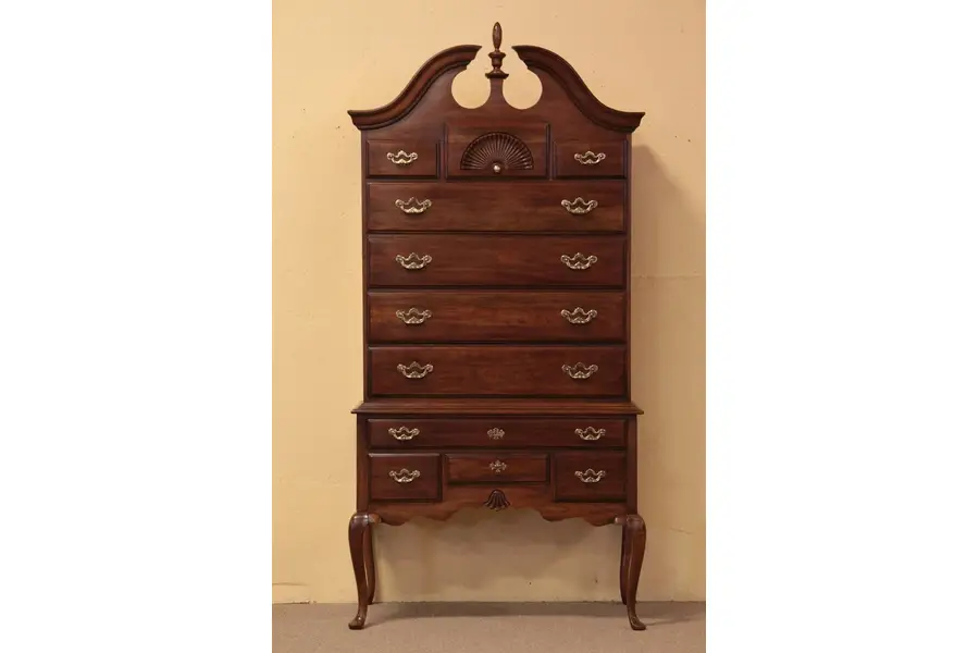 Photo of Cherry High-boy Tall Chest on Chest Thomasville