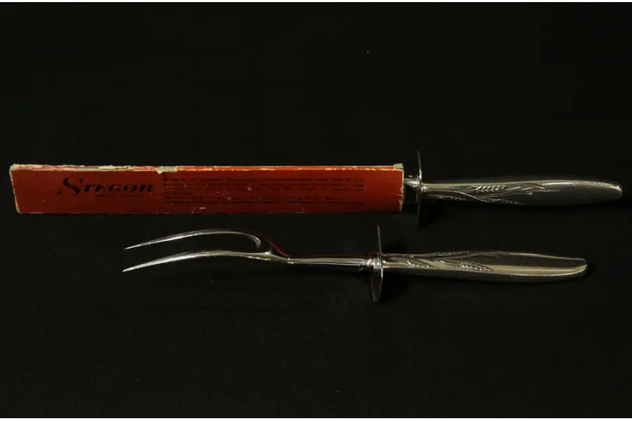 Photo of Gorham Silver Carving Set, Knife & Fork