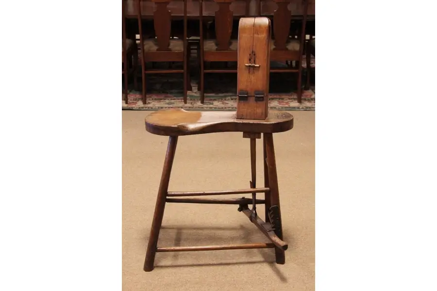 Photo of Primitive 1890 Horse Harness Maker's Workbench