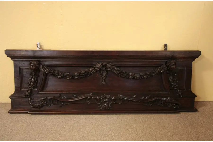Photo of Baroque Carved 1700's Doorway or Fireplace Panel