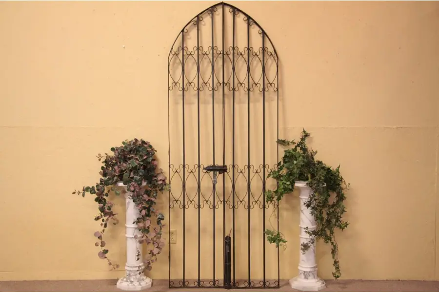 Photo of Pair of Wrought Iron Garden or Wine Cellar Gates