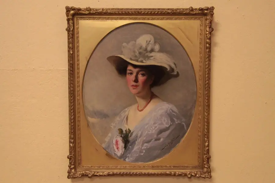 Photo of Portrait of a Lady signed John St. Helier Lander