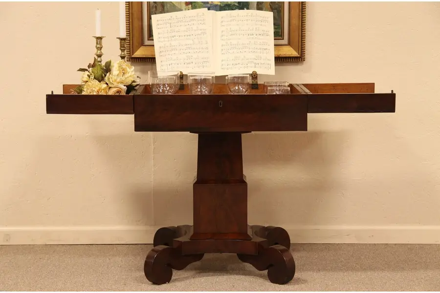 Photo of Empire Mahogany Glass Harmonica Musical Instrument