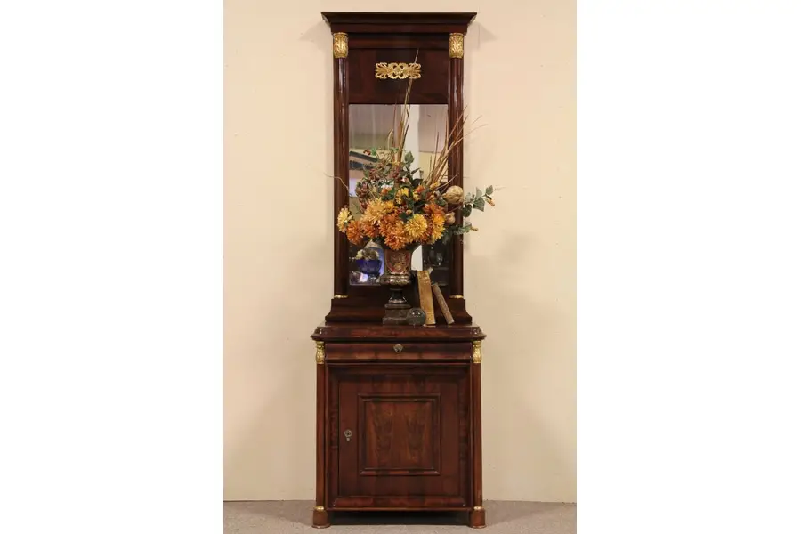 Photo of Empire Biedermeier 1825 Hall Console Mirror