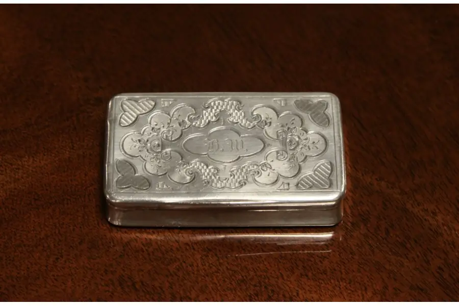 Photo of Silver Pocket Match Safe or Vesta Case