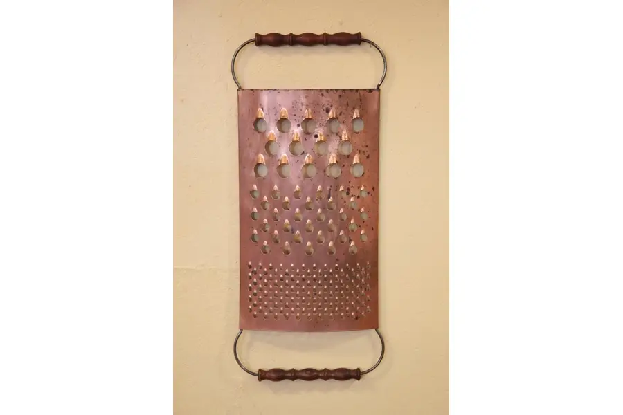 Photo of Over-sized Cheese Grater, Utensil Rack, Pot Rack