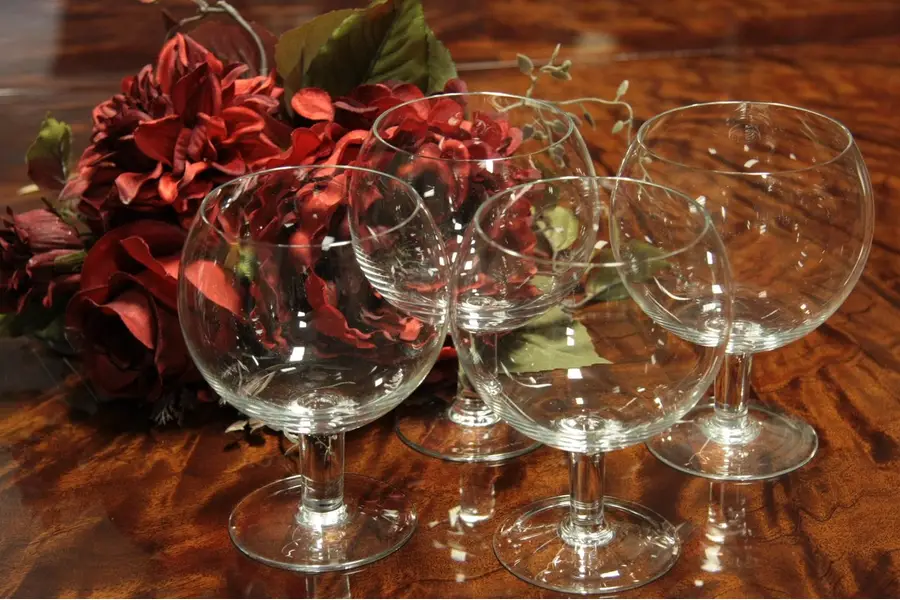 Photo of Set of 4 Tiffany Brandy Snifter Goblets