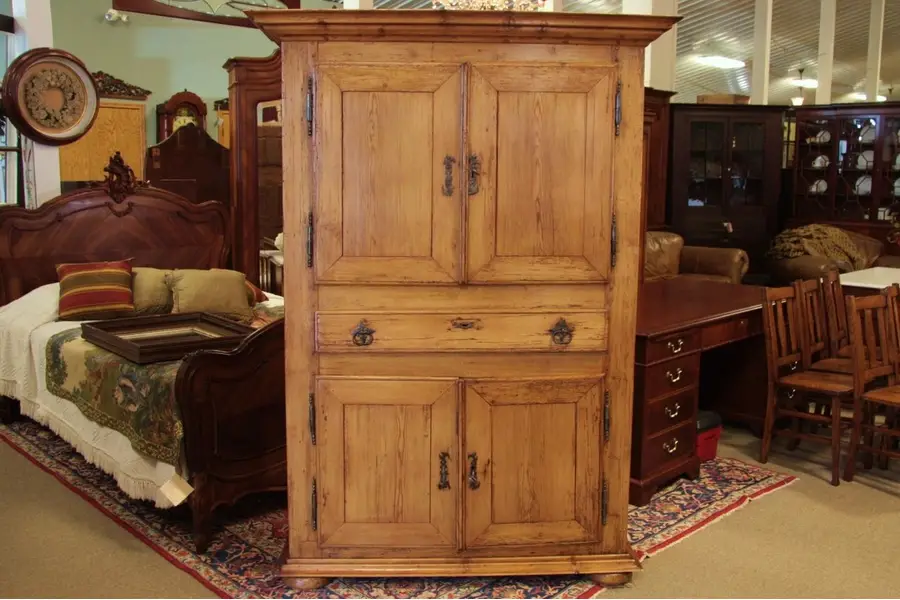 Photo of Country Pine 1790's Cupboard or Entertainment Center