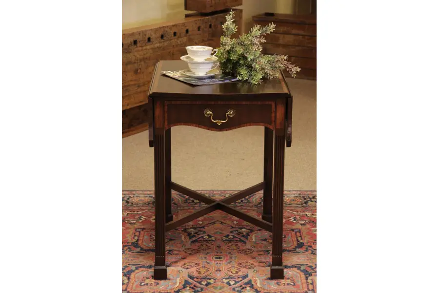 Photo of Kittinger Pembroke Mahogany Lamp Table