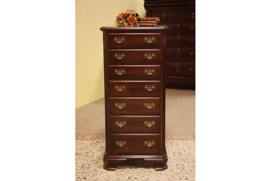 Photo of Ethan Allen Cherry 7 Drawer Lingerie Chest