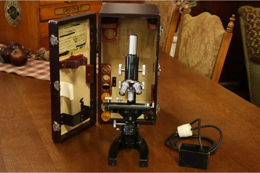Photo of Bausch & Lomb Laboratory Microcope, Case
